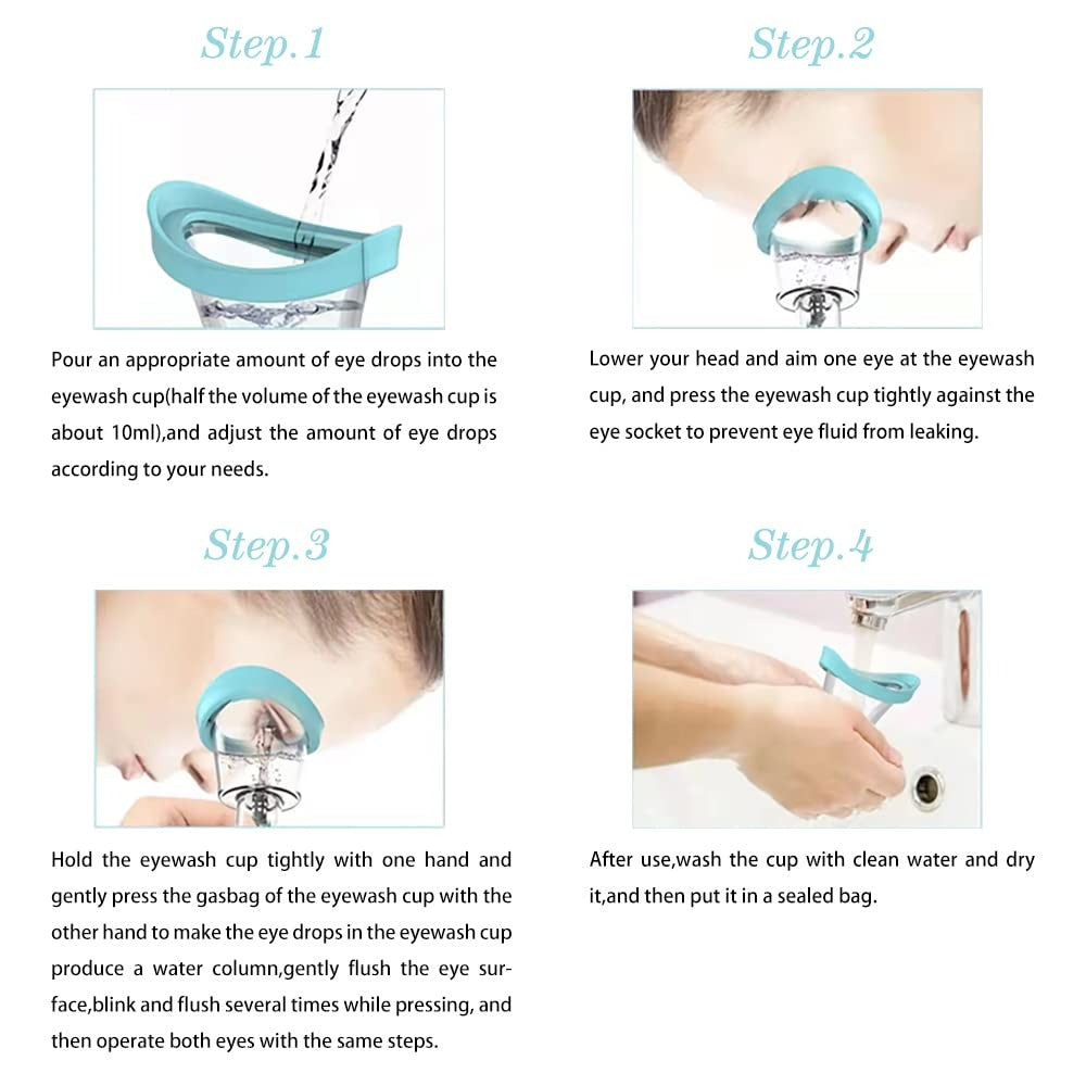 Rinsivo 2-Piece Manual Eye Rinse Cup Kit