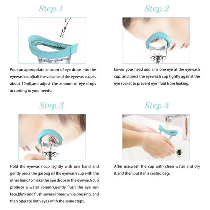 Rinsivo 2-Piece Manual Eye Rinse Cup Kit