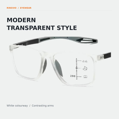 Transparent white glasses colorway