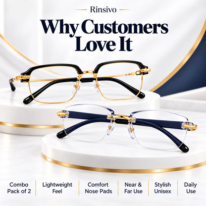 Combo pack of two eyewear styles