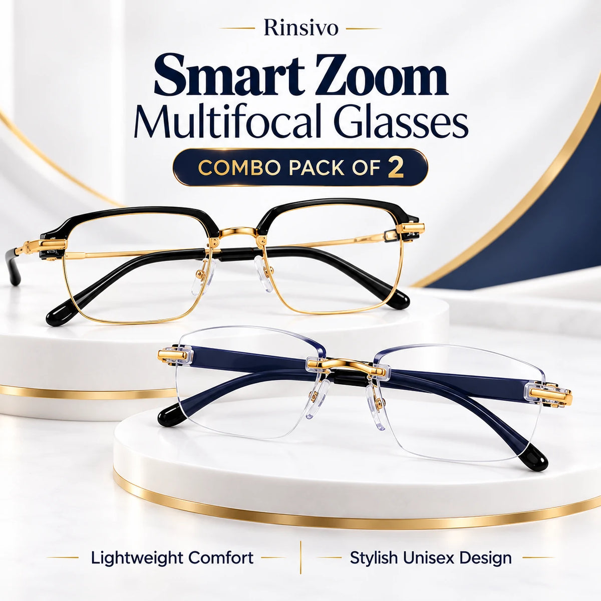 Rinsivo combo pack of two eyeglasses